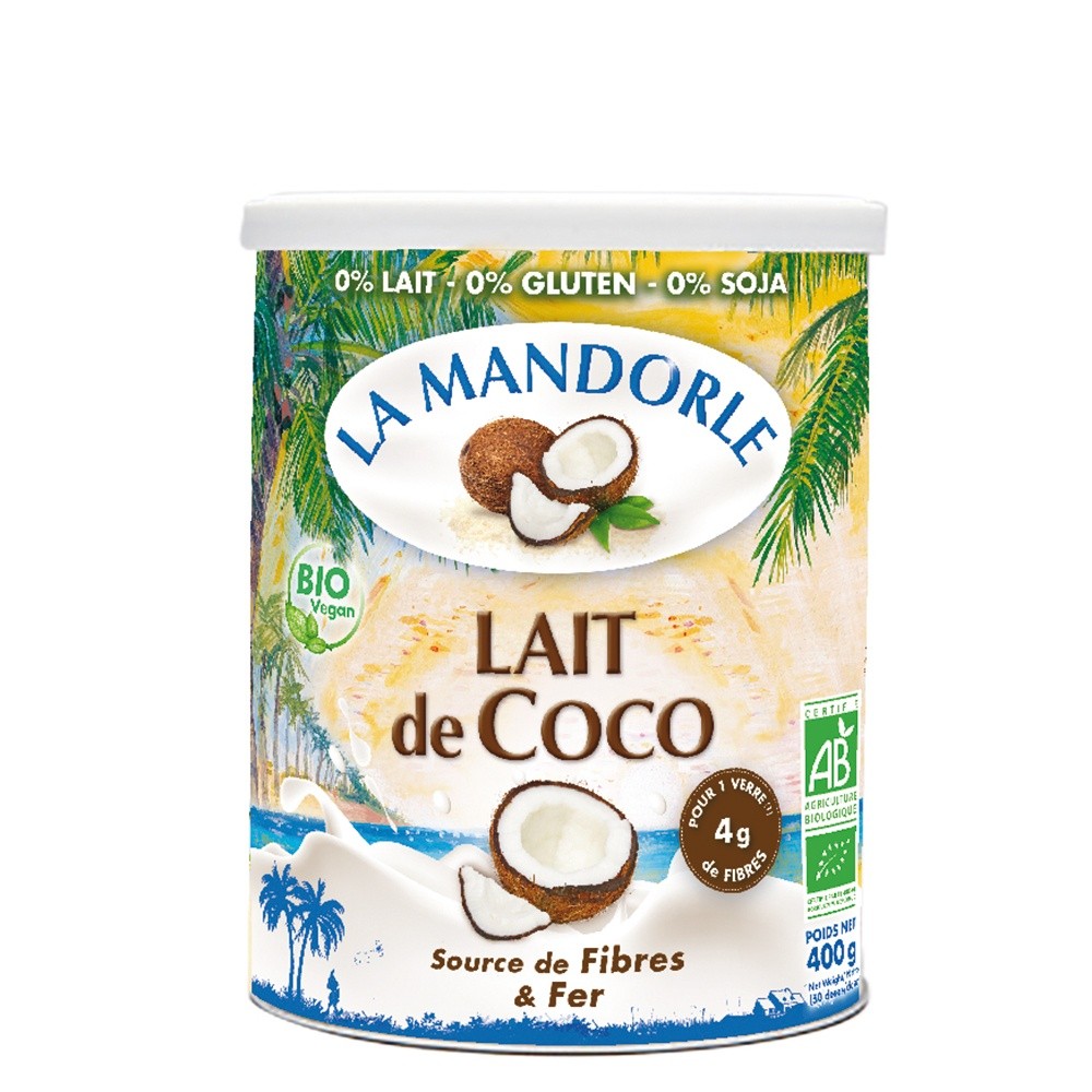 Lapte praf de cocos – (400g), La Mandorle Efarmacie.ro