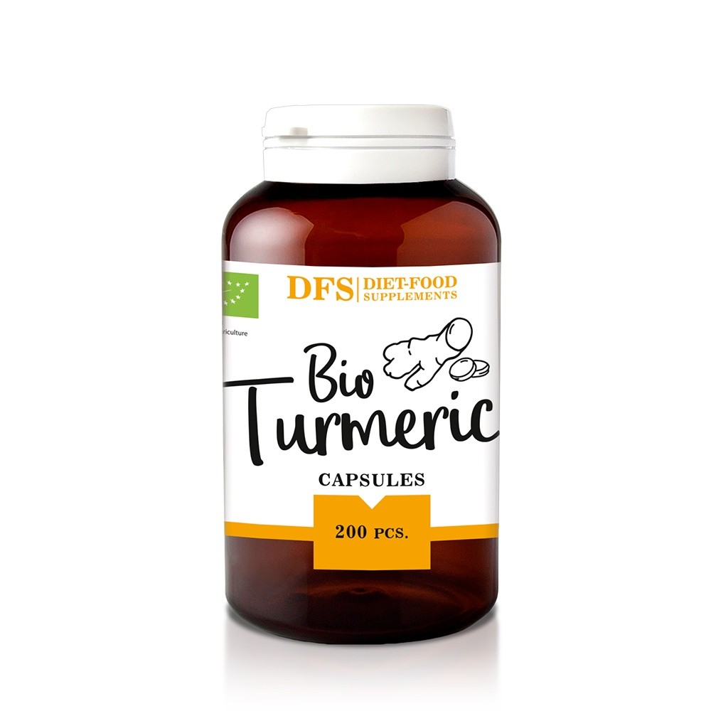 Bio Turmeric – 200 capsule x 400mg – (80g), Diet-Food