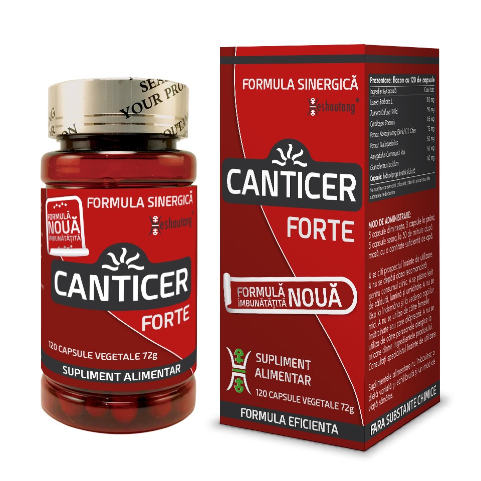 Canticer Forte (120 vapsule), Heshoutang TCM Healthcare Efarmacie.ro