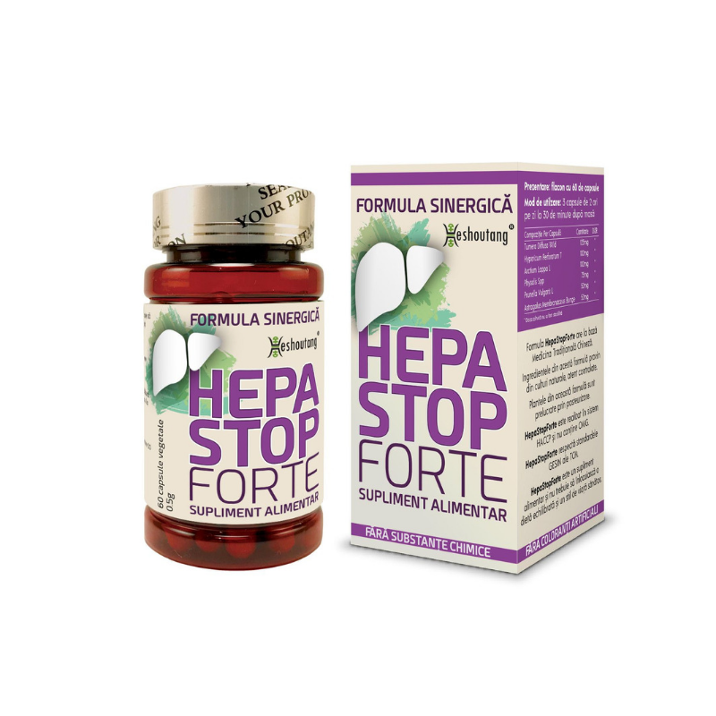HepaStop Forte (60 capsule), Heshoutang TCM Healthcare Efarmacie.ro