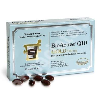 BioActive Q10 Gold 100mg (60 capsule), Pharma Nord Efarmacie.ro
