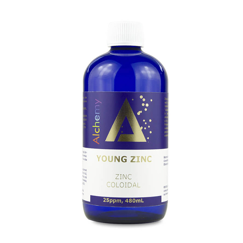 Zinc coloidal Young Zinc 25ppm (480 ml), Pure Alchemy