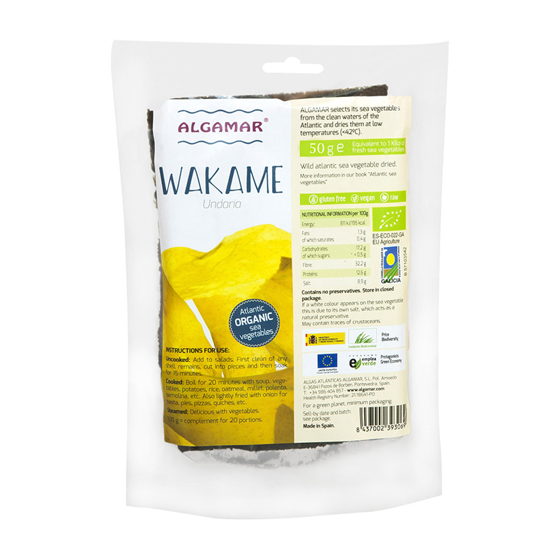 Alge Wakame Raw (50 grame), Algamar Algamar