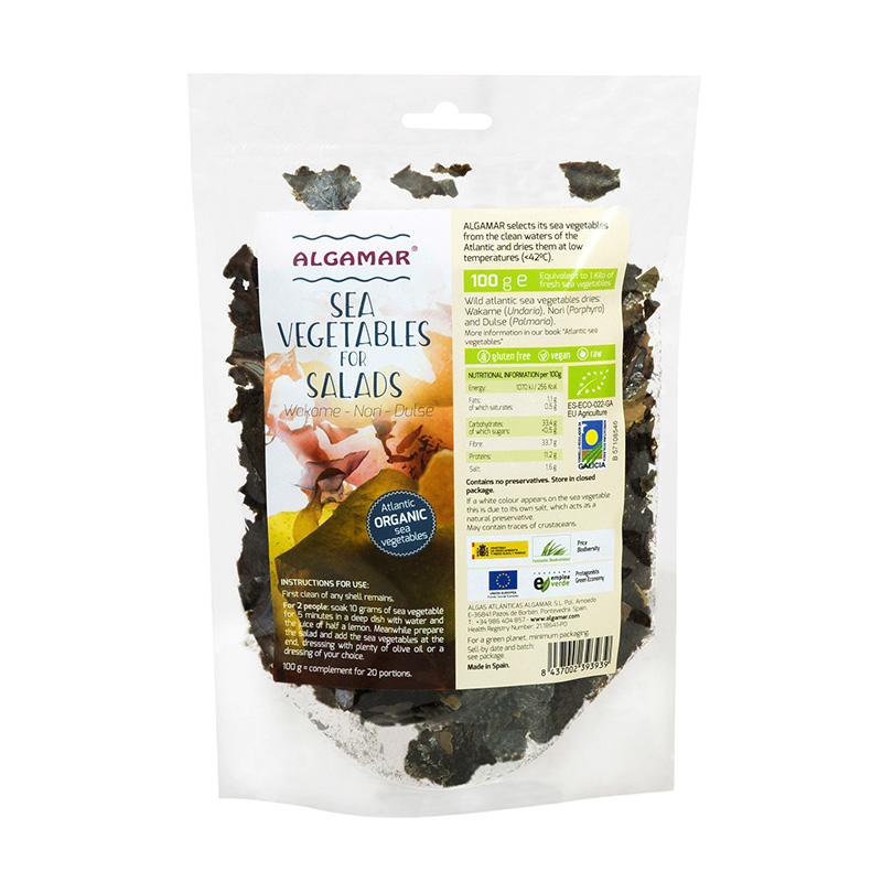 Mix alge marine pentru salata eco (100 grame), Algamar Algamar