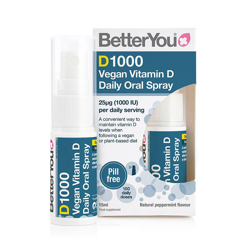 D1000 Vegan Vitamin D Oral Spray (15 ml), BetterYou BetterYou imagine 2022