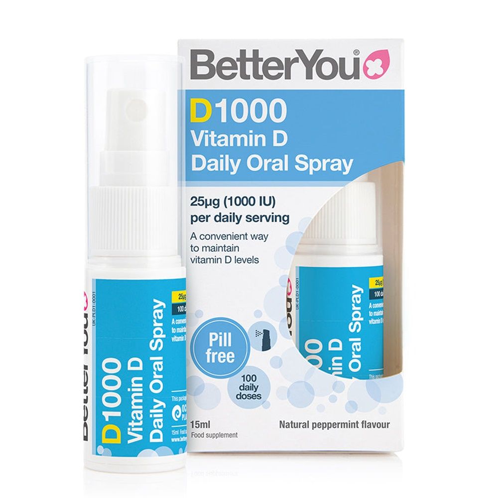 D1000 Vitamin D Oral Spray (15 ml), BetterYou BetterYou