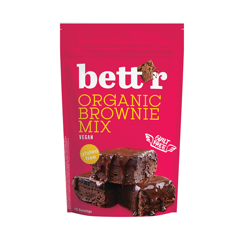 Mix pentru prajitura brownie fara gluten eco (400 grame), Bettr Bettr