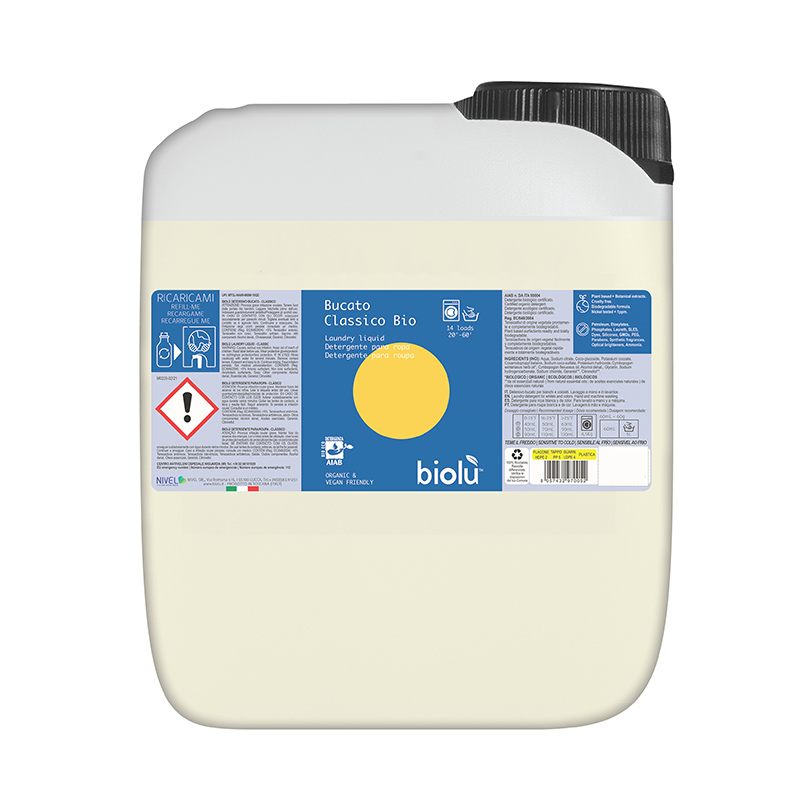 Detergent ecologic lichid pentru rufe albe si colorate cu lamaie (5 litri), Biolu BIOLU imagine 2022