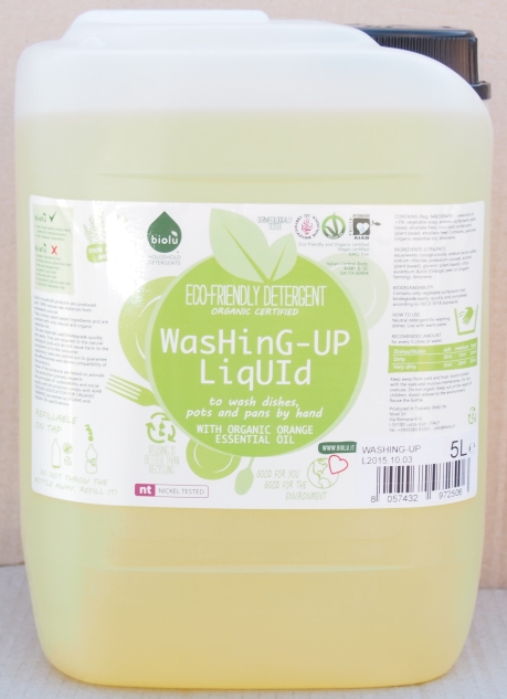Detergent ecologic pentru spalat vase (5 litri), Biolu