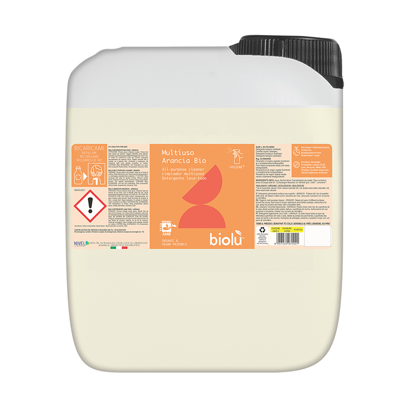 Detergent ecologic universal cu ulei de portocale (5 litri), Biolu Biolu