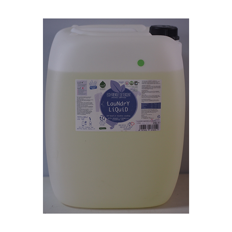 Detergent ecologic vrac pentru rufe albe si colorate cu lamaie (20 litri), Biolu BIOLU imagine 2022