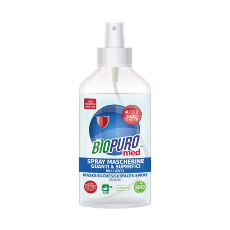 Spray igienizant pentru masca, manusi si suprafete bio (250 ml), Biopuro biopuro imagine noua
