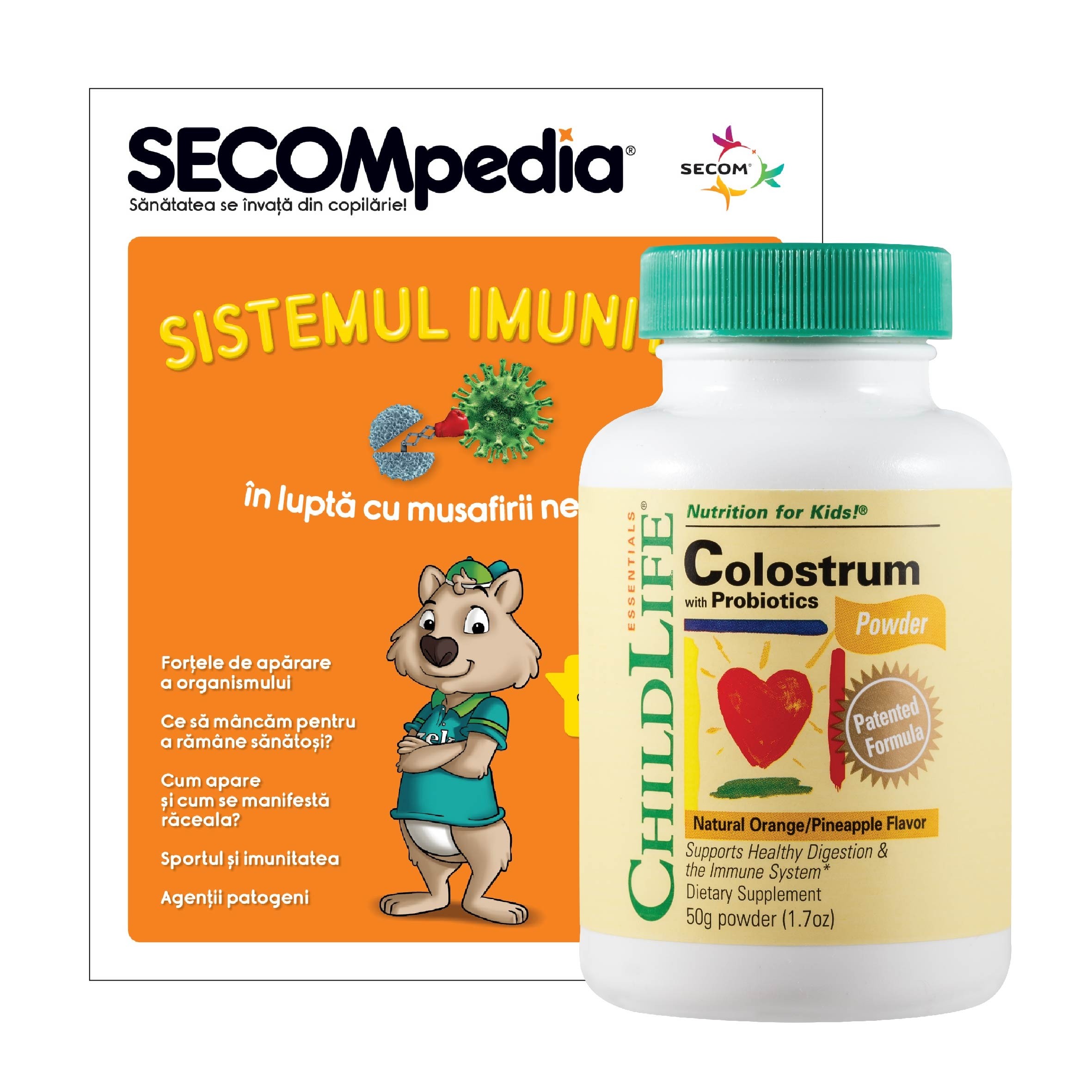 Colostrum plus Probiotics (50g pudra), ChildLife Essentials