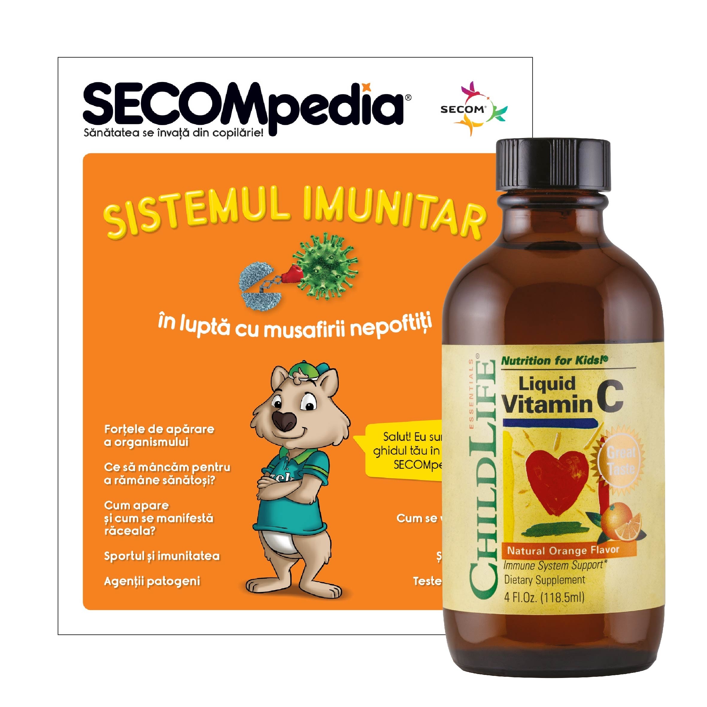 Vitamin C copii 250mg (118.5ml), ChildLife Essentials