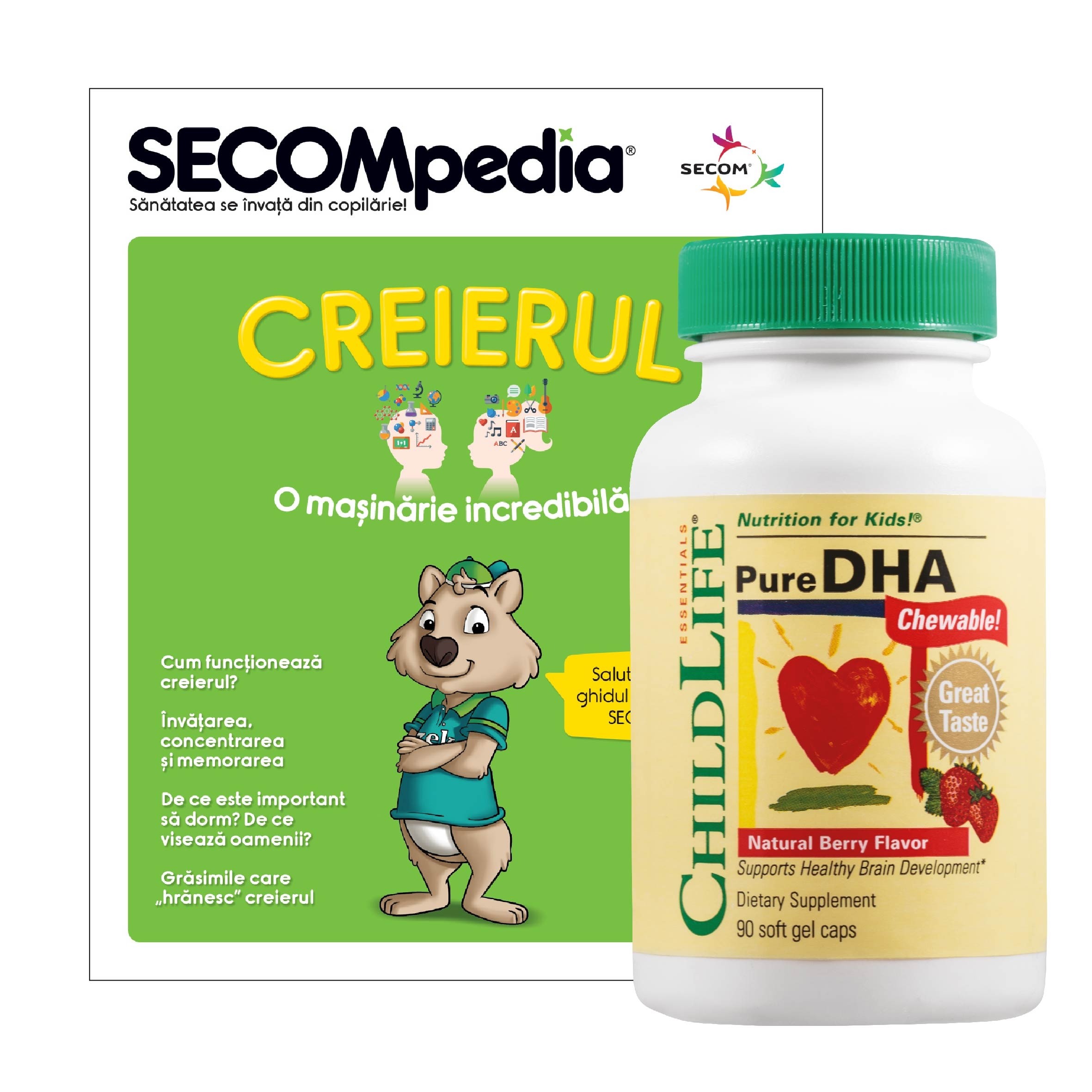 Pure DHA (90 tablete), ChildLife Essentials