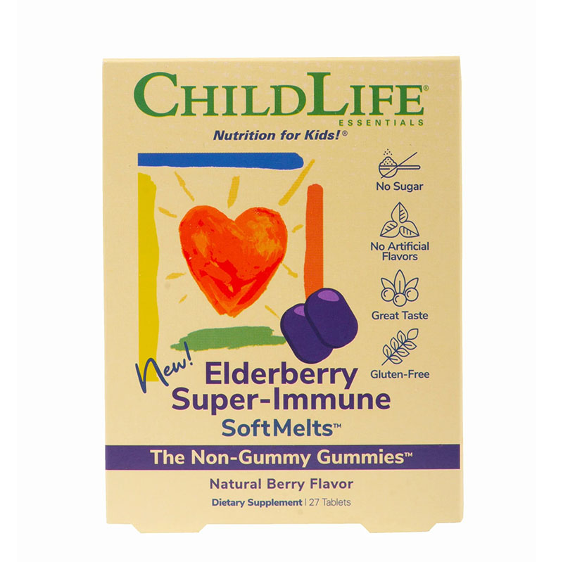 Elderberry Super Immune SoftMelt (27 tablete), ChildLife Essentials ChildLife Essentials