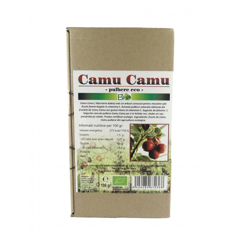 Camu Camu pulbere ecologica (100 grame) Deco Italia
