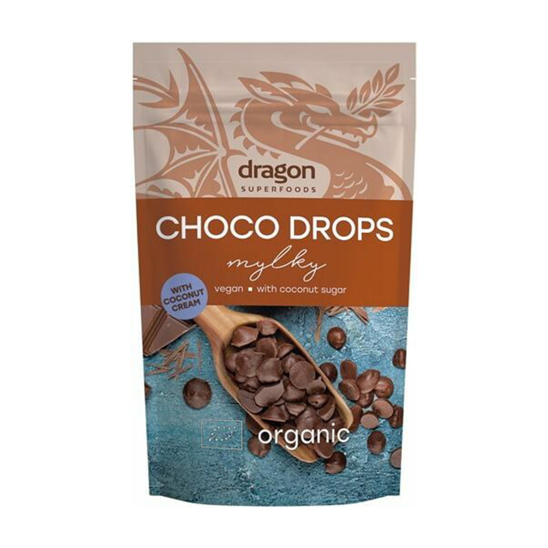 Choco drops Milky eco (200 grame), Dragon Superfoods Dragon Superfoods