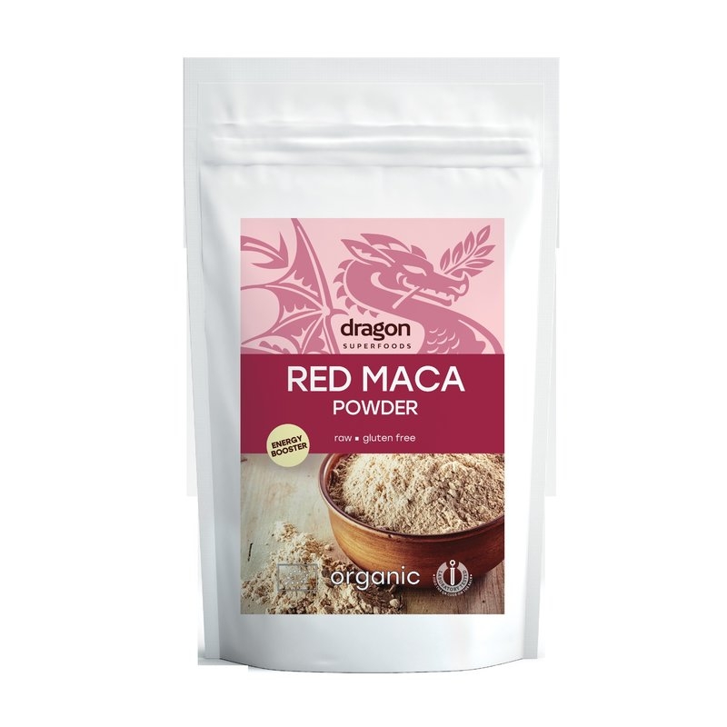 Maca rosie pudra raw eco (100 grame), Dragon Superfoods Dragon Superfoods