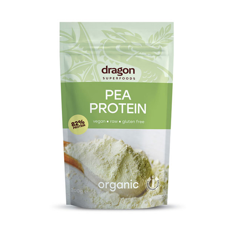 Pudra proteica din mazare eco (200 grame), Dragon Superfoods Dragon Superfoods
