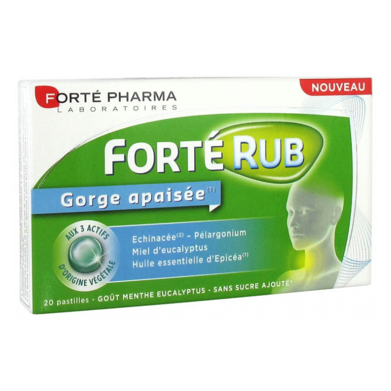 Forte Rub Gorge Pastile de gat (20 tablete), Forte Pharma Efarmacie.ro