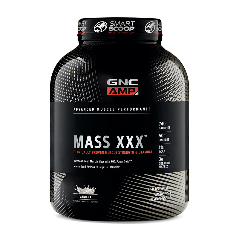 AMP Mass XXX Proteina din zer cu aroma de vanilie (2812.27 grame), GNC Efarmacie.ro imagine 2022