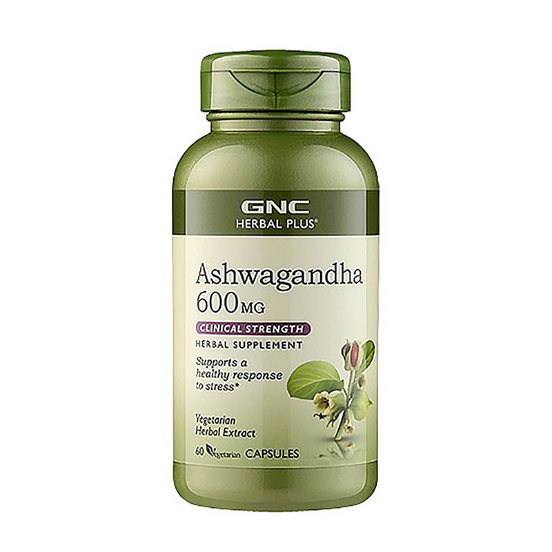 Ashwagandha 600 mg (60 capsule), GNC Herbal Plus Efarmacie.ro imagine 2022