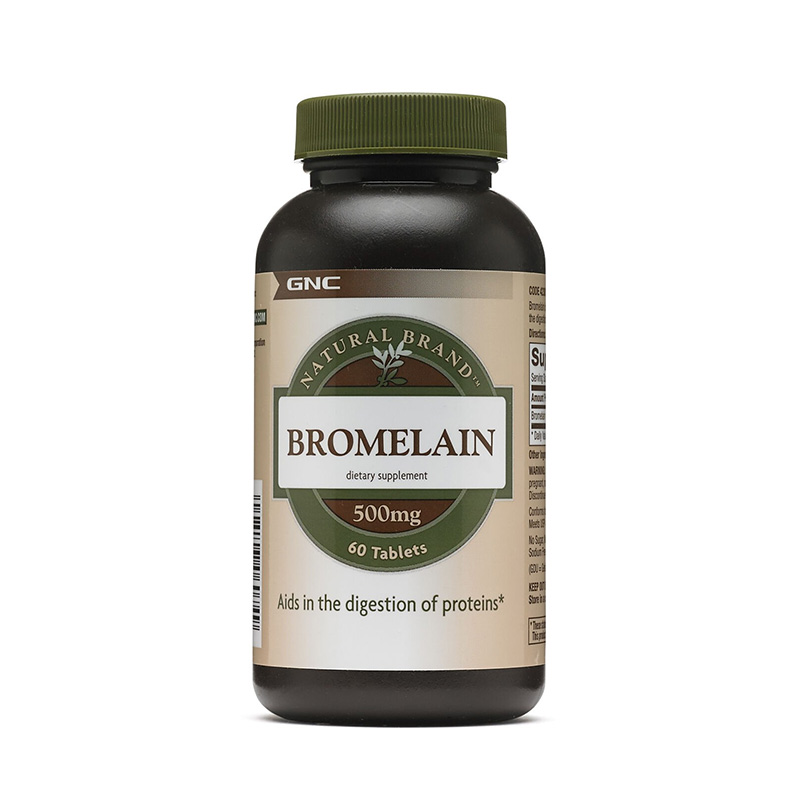 Bromelaina 500 mg (60 capsule), GNC Natural Brand Efarmacie.ro
