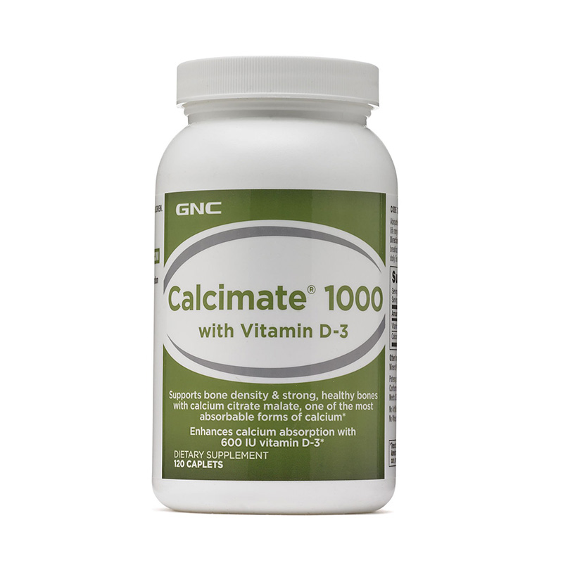 Calcimate 1000 Calciu cu Vitamina D-3 (120 capsule), GNC Efarmacie.ro imagine 2022