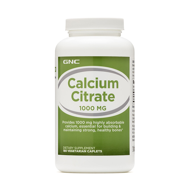 Citrat de Calciu 1000 mg (180 capsule), GNC Efarmacie.ro imagine 2022
