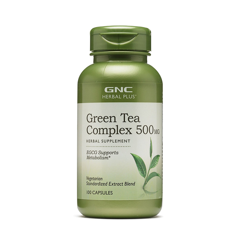 Complex de ceai verde 500 mg (100 capsule), GNC Herbal Plus Efarmacie.ro imagine 2022