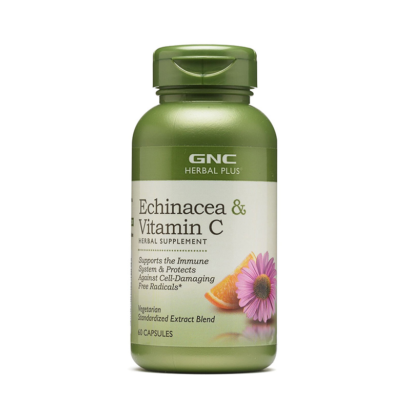 Echinacea si Vitamina C (60 capsule), GNC Herbal Plus Efarmacie.ro imagine 2022