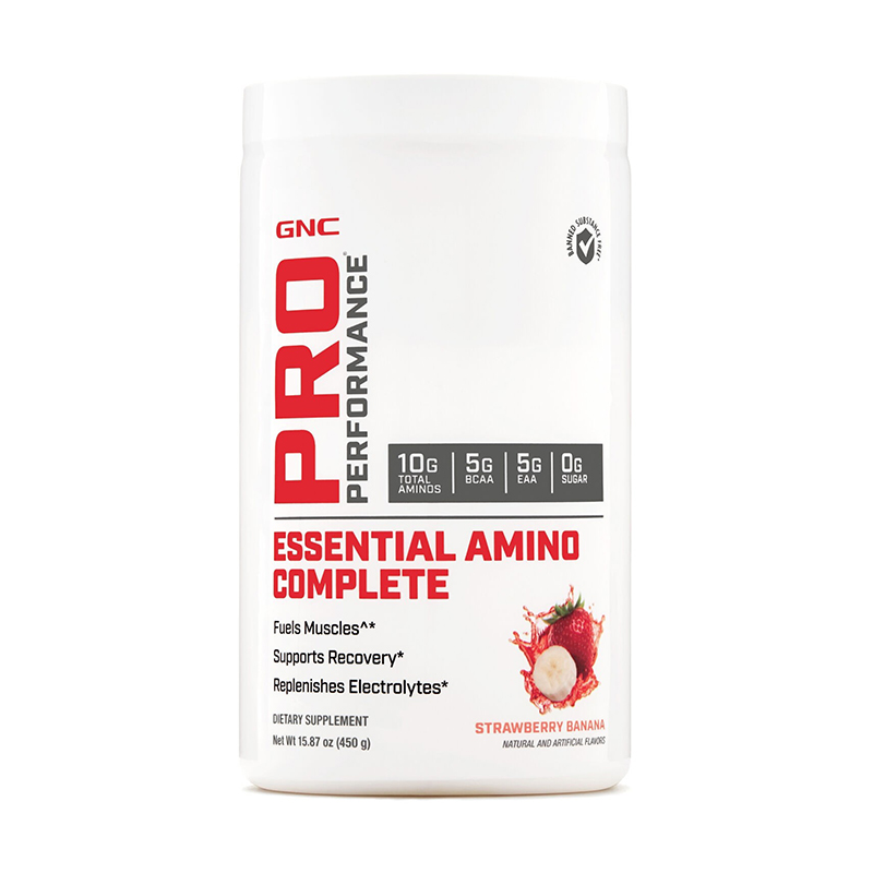 Essential Amino Complete Aminoacizi cu aroma de capsuni (450 grame), GNC Pro Performance Efarmacie.ro imagine 2022