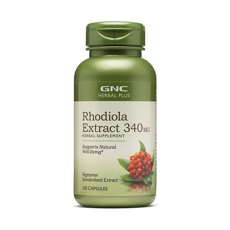 Extract standardizat de rodiola 340 mg (100 capsule), GNC Herbal Plus Efarmacie.ro imagine 2022