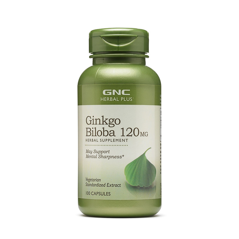 Extract standardizat de Ginkgo Biloba 120 mg (100 capsule), GNC Herbal Plus Efarmacie.ro imagine 2022