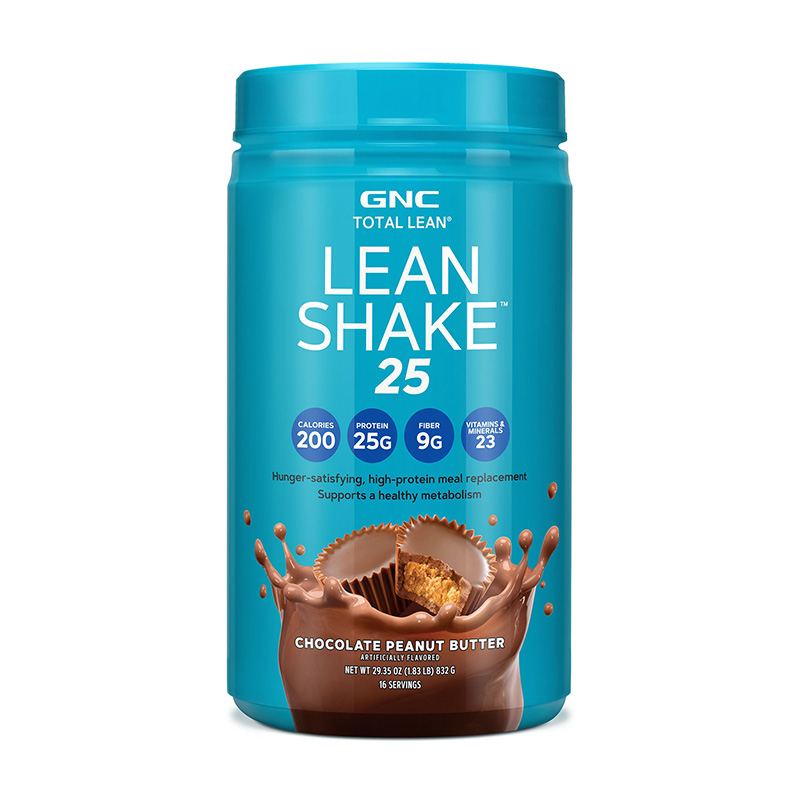 Lean Shake 25 cu aroma de ciocolata si unt de arahide (832 grame), GNC Total Lean