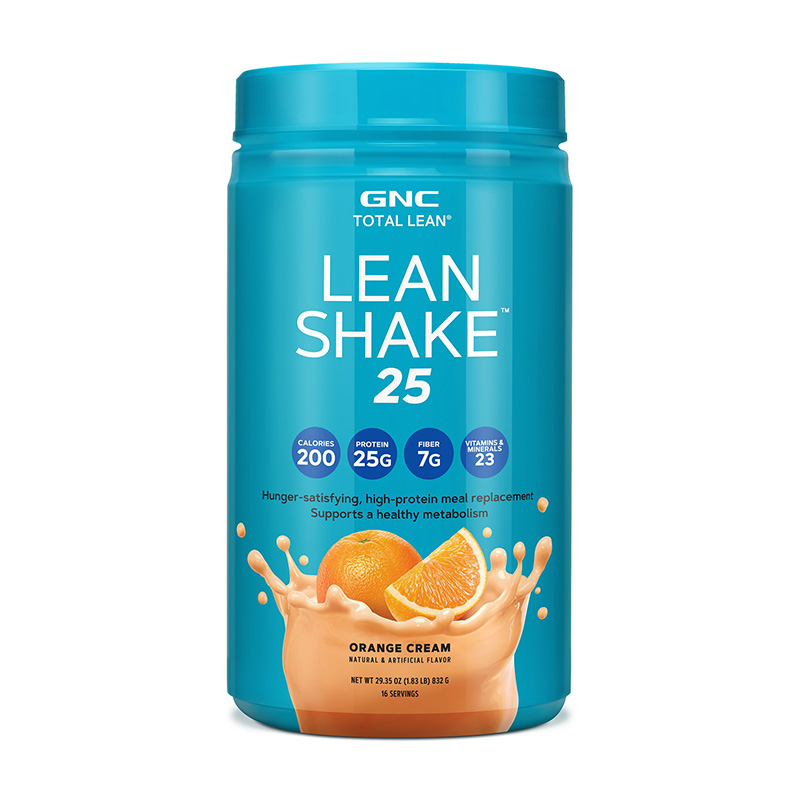 Lean Shake 25 Shake proteic cu aroma de portocale (832 grame), GNC Total Lean Efarmacie.ro imagine 2022