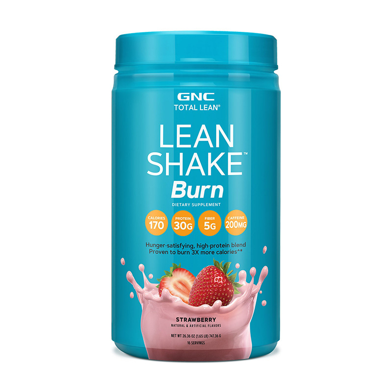 Lean Shake Burn cu aroma de capsuni (747.36 grame), GNC Total Lean Efarmacie.ro imagine 2022