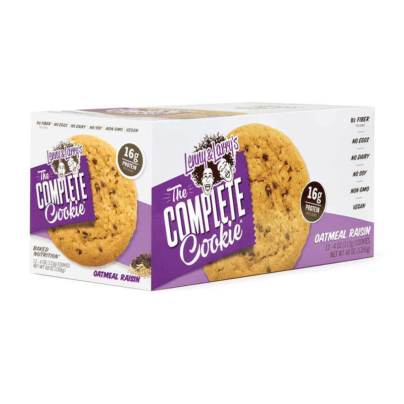 The Complete Cookie Biscuit proteic vegan cu aroma de stafide si ovaz (113 grame), GNC Lenny & Larry's