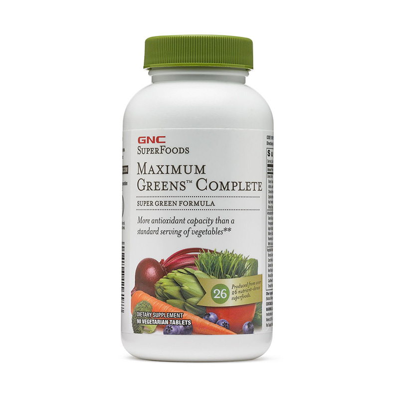 Maximum Greens Complete (90 capsule), GNC SuperFoods