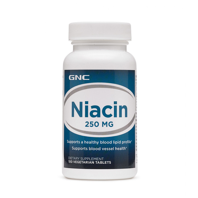Niacin 250 mg (100 tablete), GNC