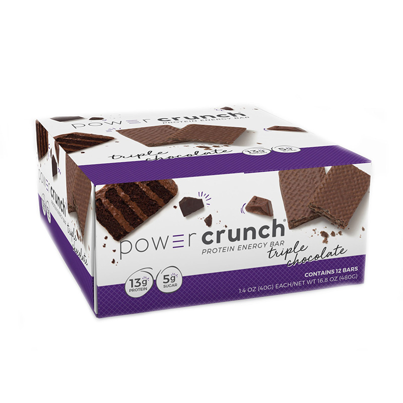 Power Crunch Napolitana proteica cu aroma de ciocolata tripla (40 grame), GNC