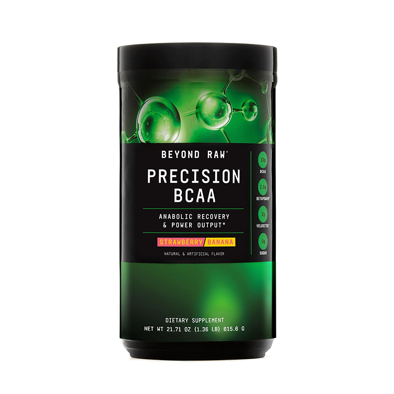 Precision BCAA Aminoacizi cu aroma de capsuni si banane (615.6 grame), GNC Beyond Raw