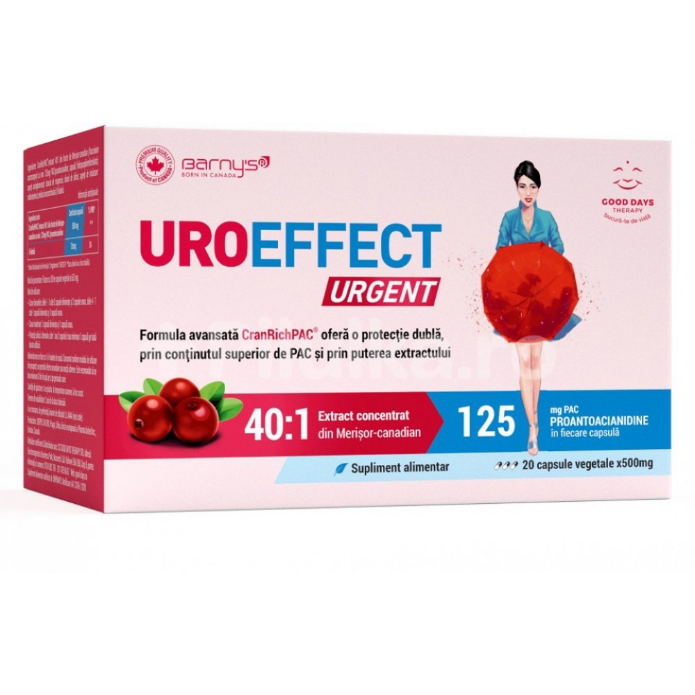 Uroeffect Urgent (20 capsule), Good days Therapy Efarmacie.ro imagine noua