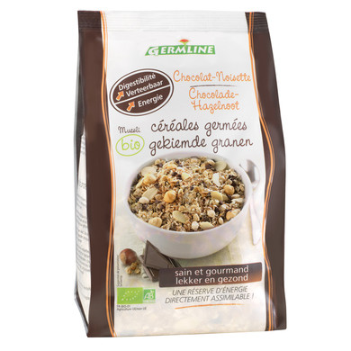 Musli din seminte germinate ciocolata-alune eco (350 grame), Germline Efarmacie.ro