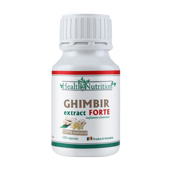 Ghimbir extract forte (120 capsule), Health Nutrition Efarmacie.ro