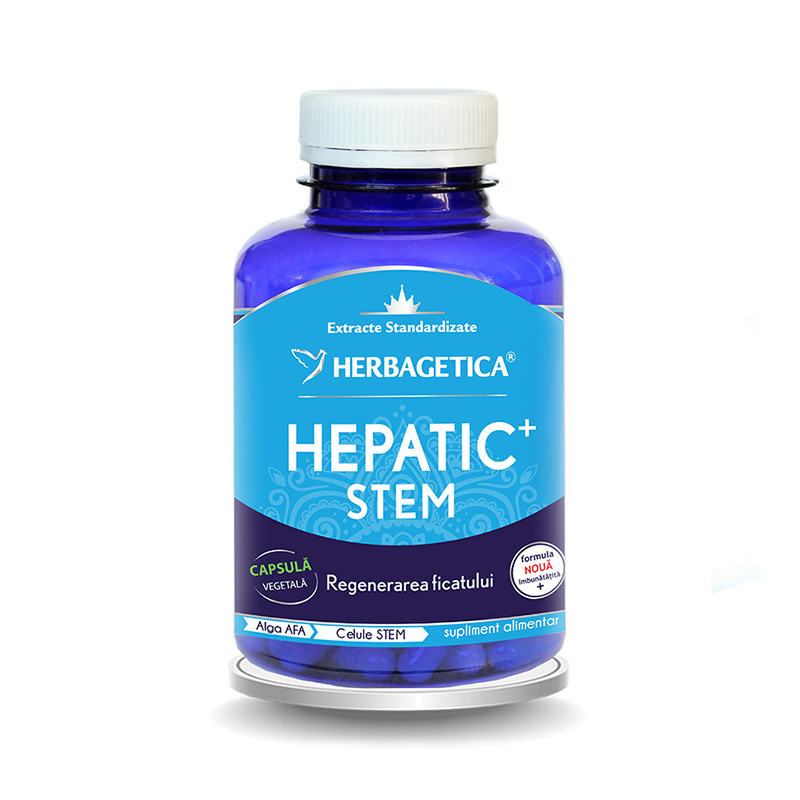 Hepatic Stem (120 capsule), Herbagetica Efarmacie.ro imagine 2022