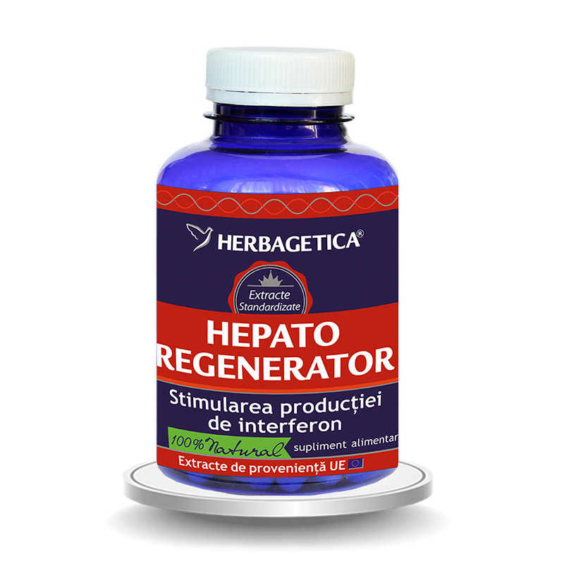 Hepato Regenerator (120 capsule), Herbagetica Efarmacie.ro