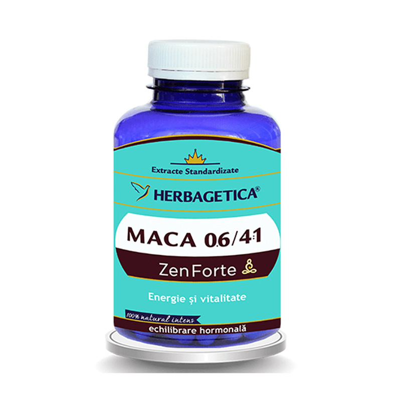 Maca Zen Forte (120 capsule), Herbagetica Efarmacie.ro