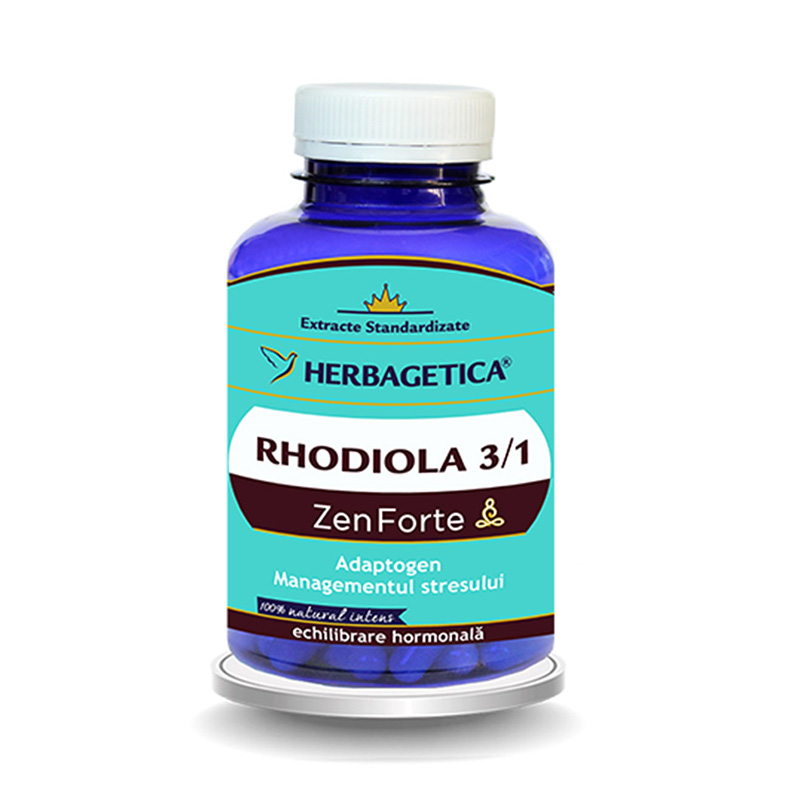 Rhodiola 3/1 Zen Forte (120 capsule), Herbagetica